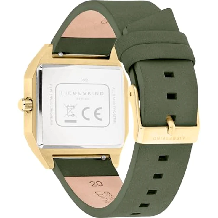 Liebeskind Berlin Vinyl Vision LT-0502-LQ, Quarzuhr mit verspiegeltem Zifferblatt und Lederarmband, Damenuhr – Bild 4