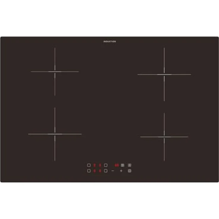 Oranier KFI985 Induktionskochfeld 80 cm, autark mit 4 Kochzonen, matte Glaskeramik, Touch Control, 9 Leistungsstufen, Booster-Funktion, Topferkennung & Timer – Bild 1
