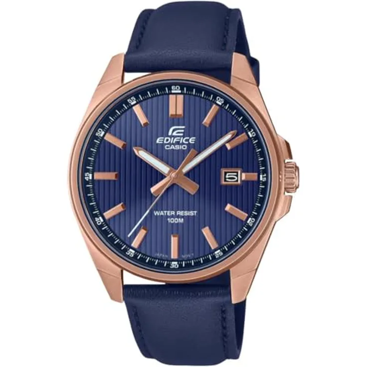 Casio Armbanduhr EFV-150CL-2AVUEF, Edelstahlgehäuse in Bronze, Mineralglas