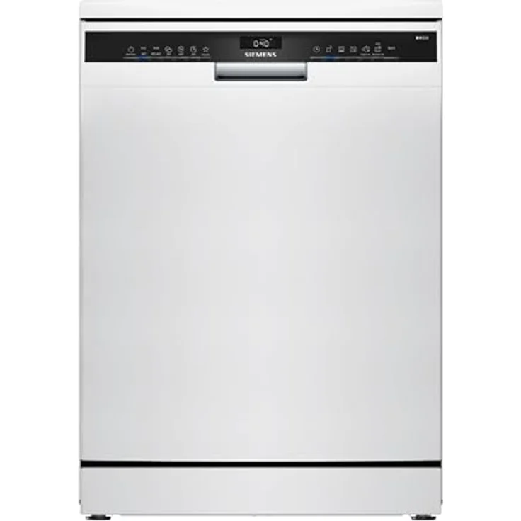 Siemens iQ300 SN23HW05ME, Freistehender Geschirrspüler (60 cm), 14 Gedecke, Besteckschublade, 6 Programme, Energieeffizienzklasse C, Weiß/Schwarz – Bild 1