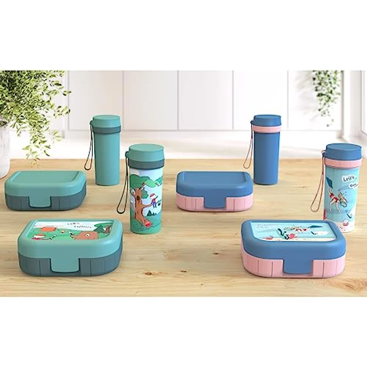 Rotho Memory Kids Vesperdose, lebensmittelechter Kunststoff (PP) BPA-frei, Mehrfarbig, 1l, (16,6 x 13,3 x 6,1 cm) – Bild 3