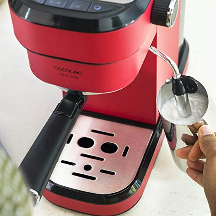 Cecotec Cafelizzia 790 Manuelle Express-Kaffeemaschine, Shiny 1,2 L 20 bar, 1350 W, rot – Bild 3