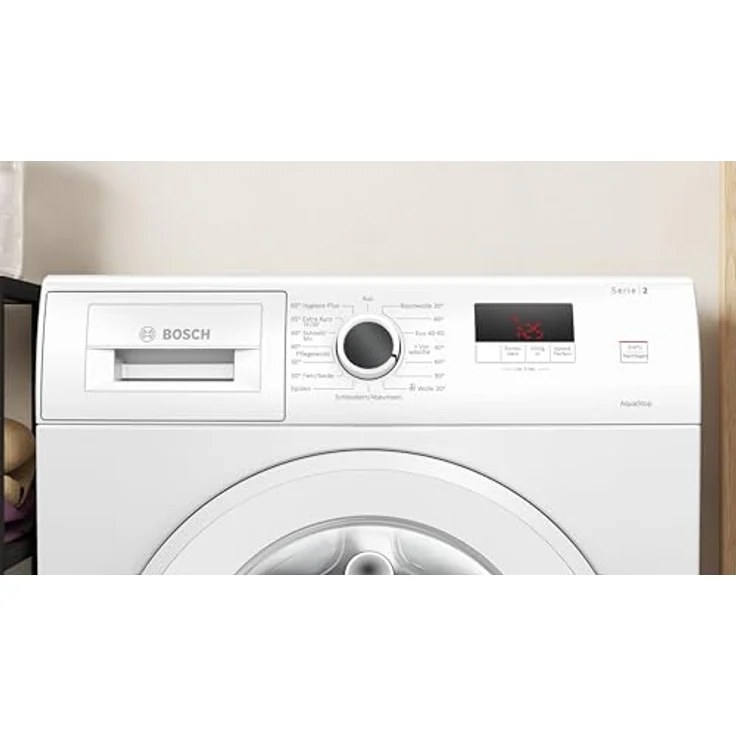 Bosch WGE02471 Serie 2, Waschmaschine 7 kg, 1400 U/min, Frontlader, SpeedPerfect, Anti Vibration Design, AquaStop, Weiß – Bild 2