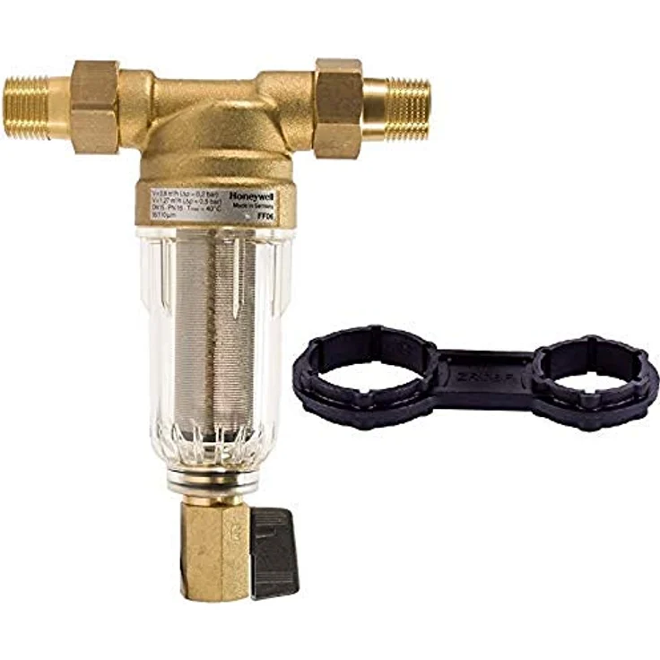 Honeywell Feinfilter MiniPlus FF06, Wasserfilter aus Messing, Größe 3/4" Zoll – Bild 1