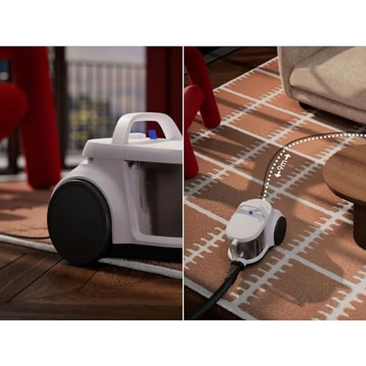 AEG Bodenstaubsauger CLEAN 5000BEUTELLOSER STAUBSAUGER (AL51C1DRF), 1000 W, beutellos, hohe Saugleistung, kompakt, AllFloor-Bodendüse, waschbarer HEPA-Filter, blau – Bild 6