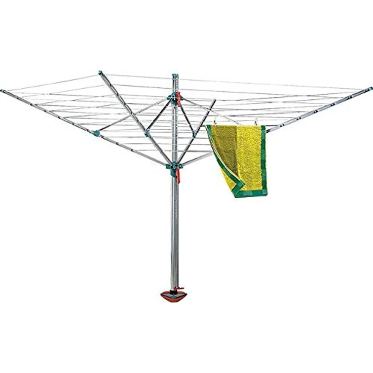Blome Wäschespinne Idea 60m inkl. Bodenhülse und Schutzhülle, Wäsche Spinne draußen, Made in Germany – Bild 1