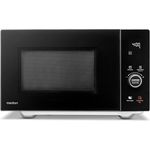 MEDION Mikrowelle mit Grill und Heißluft (25 Liter, 900 Watt, 1100 Watt Obergrill & 500 Watt Untergrill, 2100 Watt Heißluftfunktion, 11 Programme, 10 Leistungsstufen, Edelstahl, MD12041) schwarz