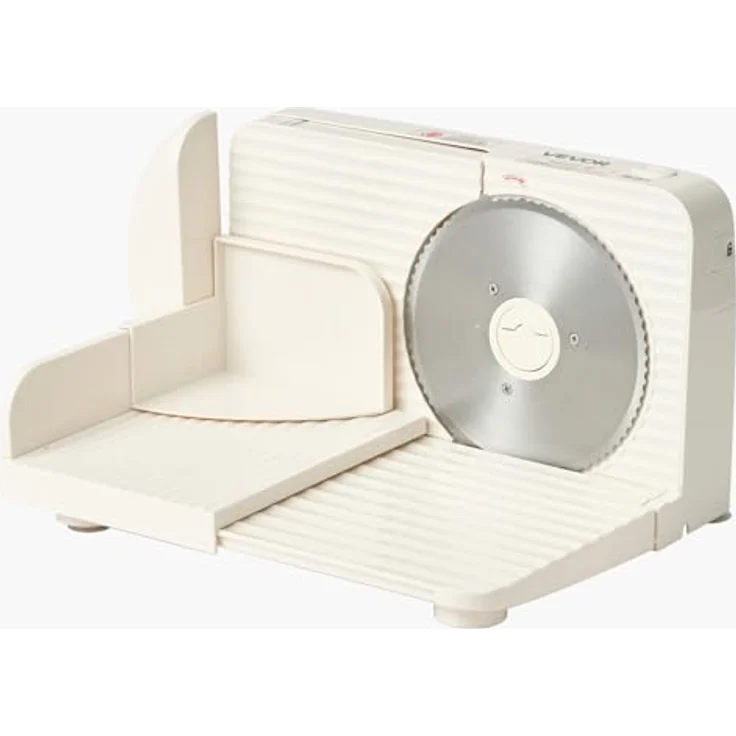 VEVOR Allesschneider SL-5803D23B3, elektrische Aufschnittmaschine mit 180 W, 17 cm Klinge, 0–15 mm einstellbare Dicke, beige, für gefrorenes Fleisch und Schinken – Bild 9