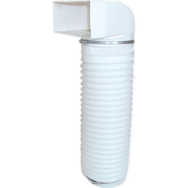 Airtec Flachkanalsystem 150 CLASSIC, 220 x 90 mm, Umlenkstück Flachkanal auf Rundrohr, weiß