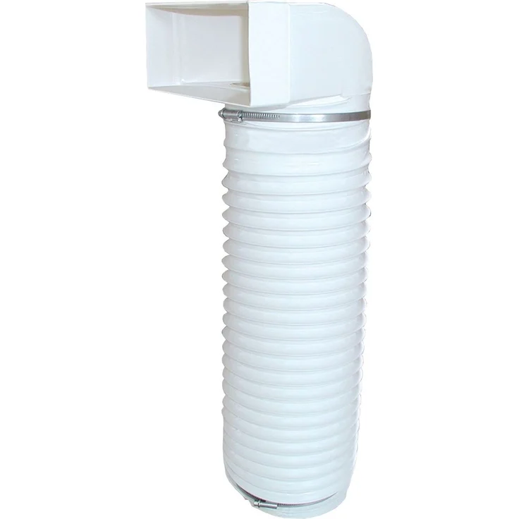 Airtec Flachkanalsystem 150 CLASSIC, 220 x 90 mm, Umlenkstück Flachkanal auf Rundrohr, weiß