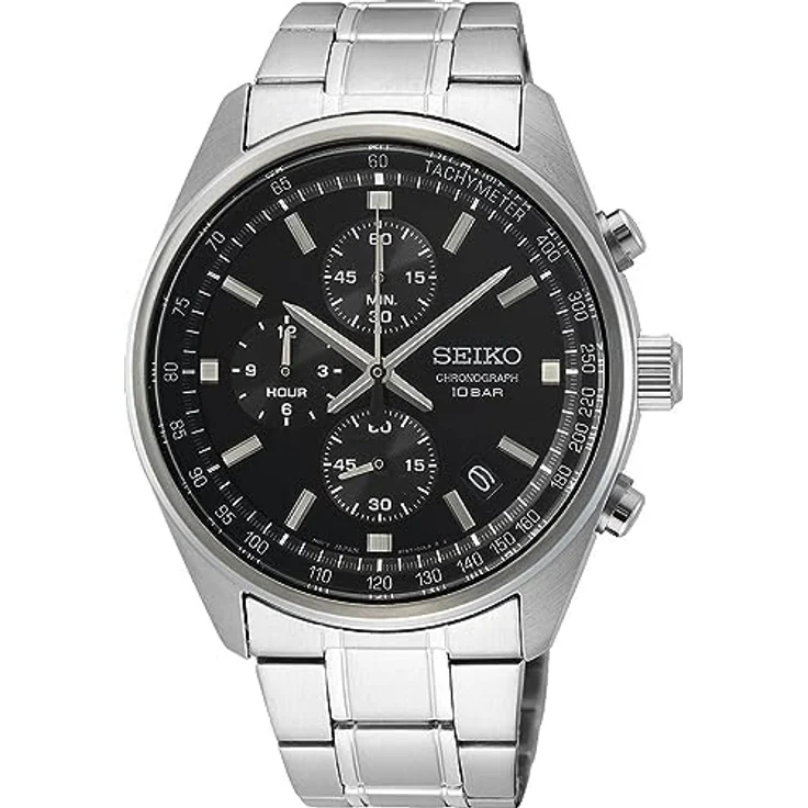Seiko Herren-Uhr Quarz Edelstahl mit Edelstahlband SSB379P1 – Bild 2