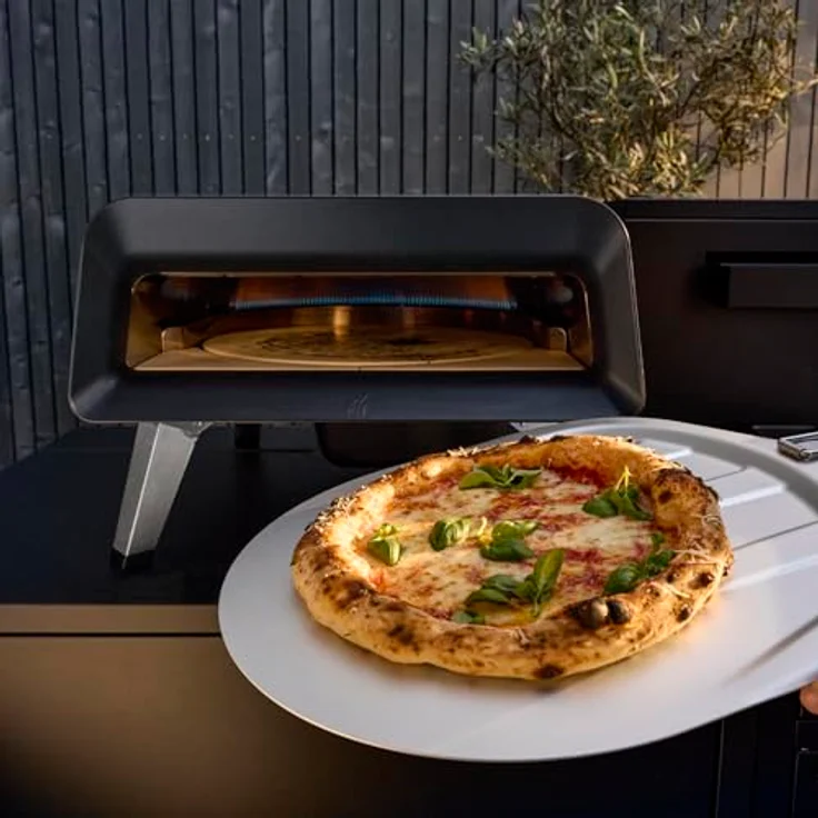 WMF Pizzaiolo Pro Pizzaofen, 400°C Backtemperatur, automatisierte Drehmechanik, integrierte Temperaturüberwachung, großer Pizzastein (Ø 40 cm), schwarz – Bild 2