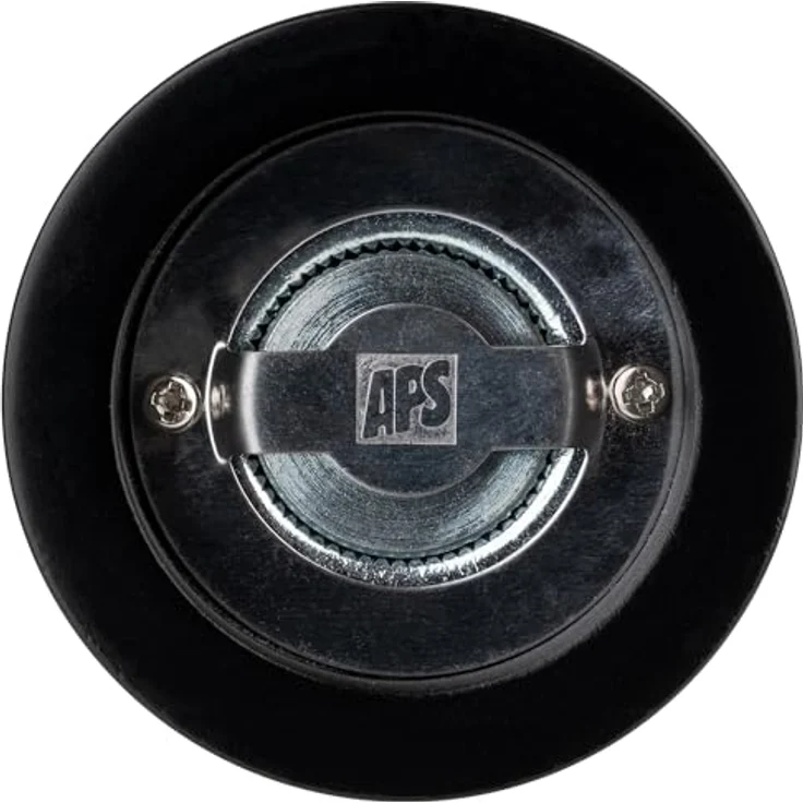 APS 40578 Pfeffermühle, Gewürzmühle aus Akazienholz, Mahlwerk aus Carbonstahl, ergonomisches Design, schwarz – Bild 2