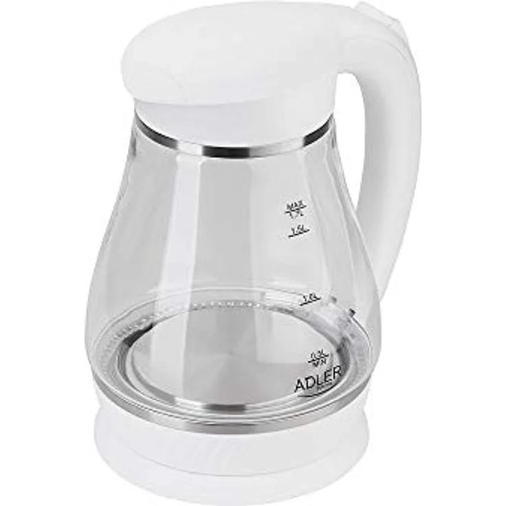 Glazen Waterkoker, Theekoker, Waterzuiveraar, Waterketel, Ketel 1,7 Liter LED Binnenverlichting, Weiß – Bild 2