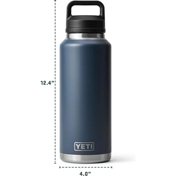 YETI Rambler Flasche mit Chug-Verschluss, doppelwandige Vakuumisolierung, 46 oz (1,3 L), Seafoam, 100 % auslaufsicher, spülmaschinenfest – Bild 3