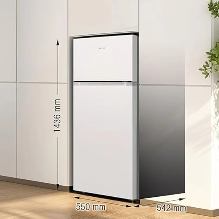 Gorenje RF414DPW4 Kühl-Gefrierkombination, 165 Liter Nutzinhalt, 4 Sterne Gefrierklasse, Edelstahl, Abtauautomatik – Bild 4
