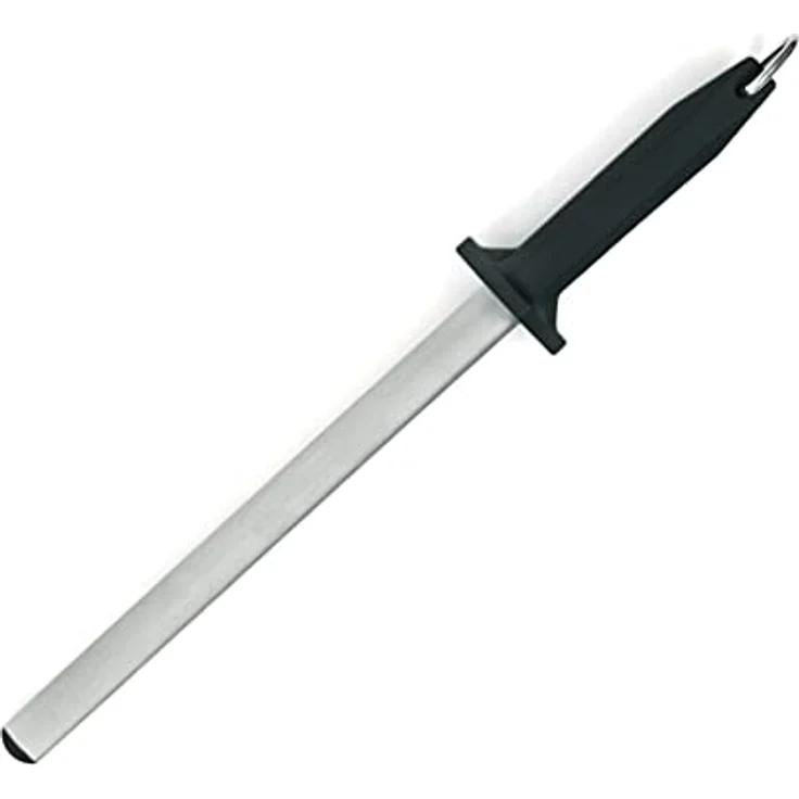 GRÄWE Diamant-Wetzstahl - Härte 70-80 HRC - Messerschärfer mit Diamantbeschichtung - oval - Zuglänge 25 cm – Bild 1
