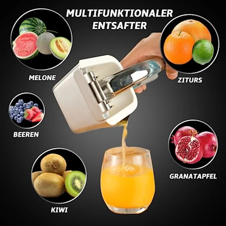 Gourmet Easy Zitruspresse ES, Entsafter, Silber – Bild 6