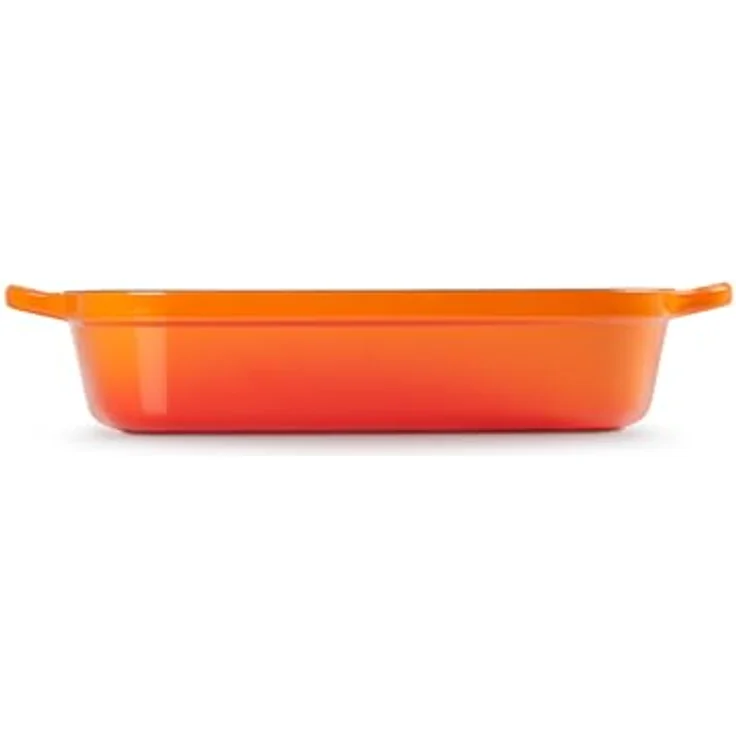 Le Creuset Signature Gusseisen-Bratreine, 33 cm, Rechteckig, Für alle Herdarten und Induktion geeignet, Volumen: 4,9 l, Ofenrot – Bild 4