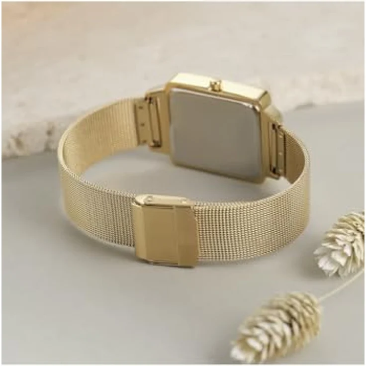 Jette Armbanduhr Damenuhr Gelb 27 mm – Bild 2