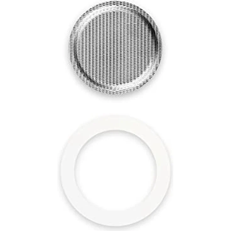 Bialetti 1 Dichtungsring + 1 Filtersieb für Edelstahl Espressokocher 1-2 Tassen Karton – Bild 2