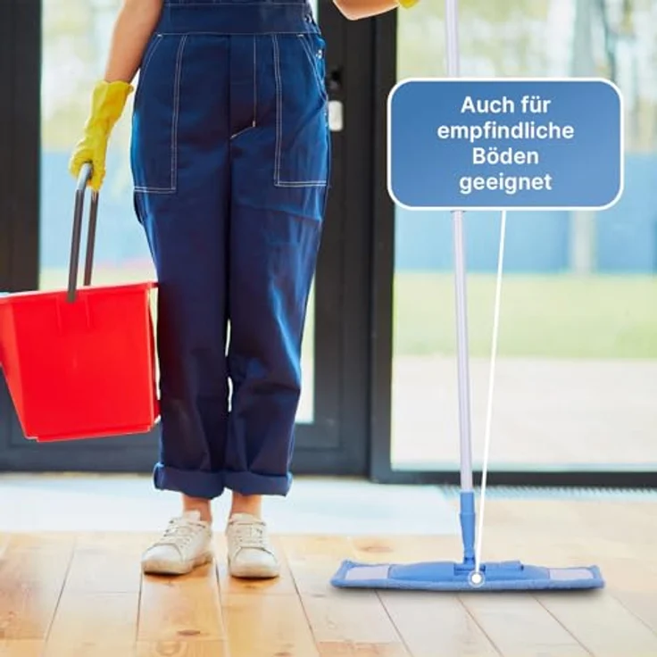 Bestlivings Ersatzbezug Bodenwischer 40cm, Mikrofaser Wischbezug für alle glatten Bodenarten, waschbar und langlebig – Bild 5