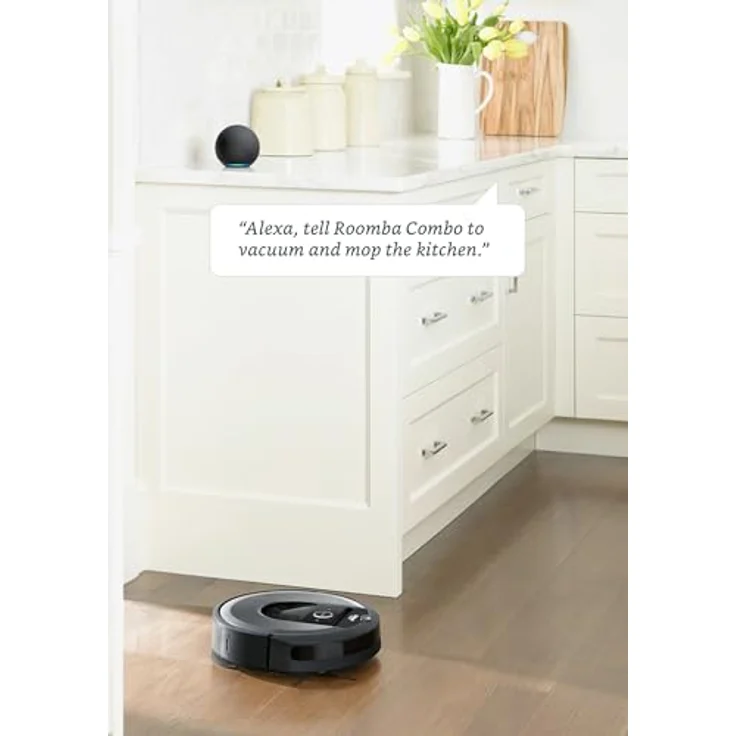 iRobot Roomba Combo i8+ Saugroboter mit Wischfunktion, VSLAM Kamera Navigation, automatische Behälterentleerung, schwarz – Bild 6