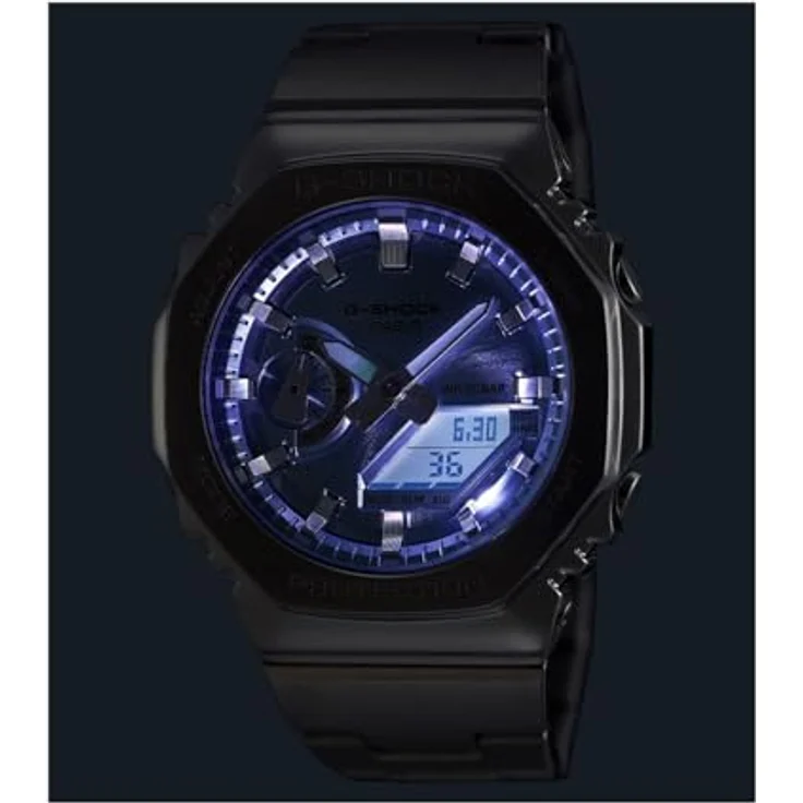 Casio G-Shock GM-2110D-7AER Klassische Herrenuhr mit 24-Stunden-Anzeige, Stoßfestigkeit und Stoppuhr – Bild 6
