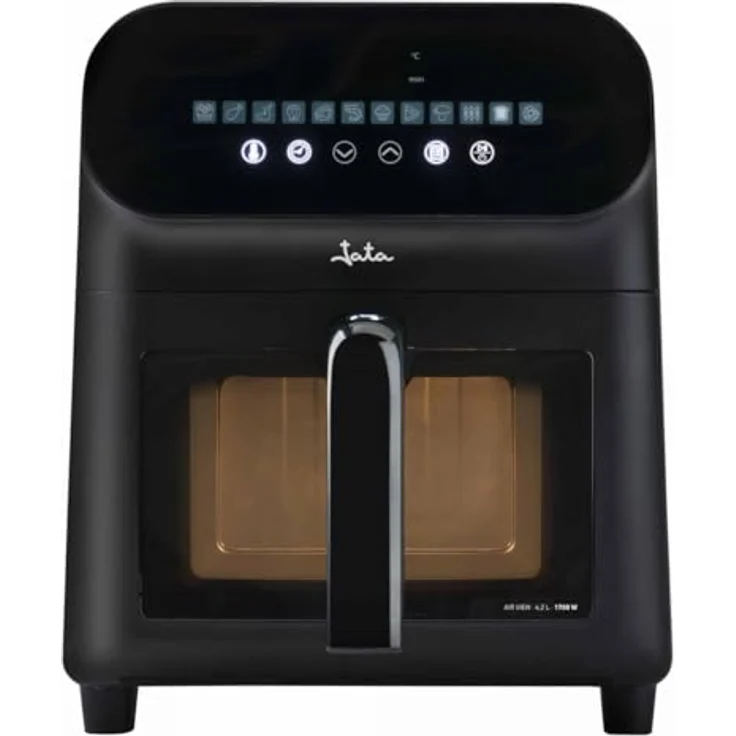 Jata Fritteuse Jata Airfryer Heißluftfritteuse ohne Öl JATA JEFR1230, 1700 W, Schwarz, 12 Programme, 6,2 L Kapazität – Bild 2