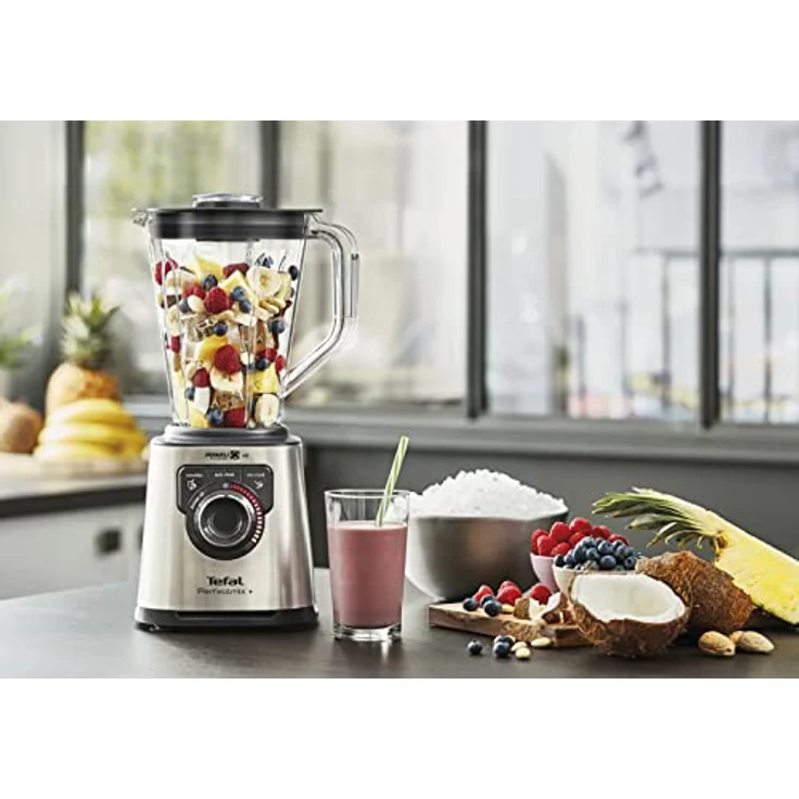 Tefal Perfectmix + BL82AD High Speed Standmixer, 1200 Watt, 2 Liter, Sicherheitsdeckel, Anti-Rutsch-Füße, Ice Crushen, Smoothie, inkl. Stopfer, grau - Preisvergleich – Bild 5
