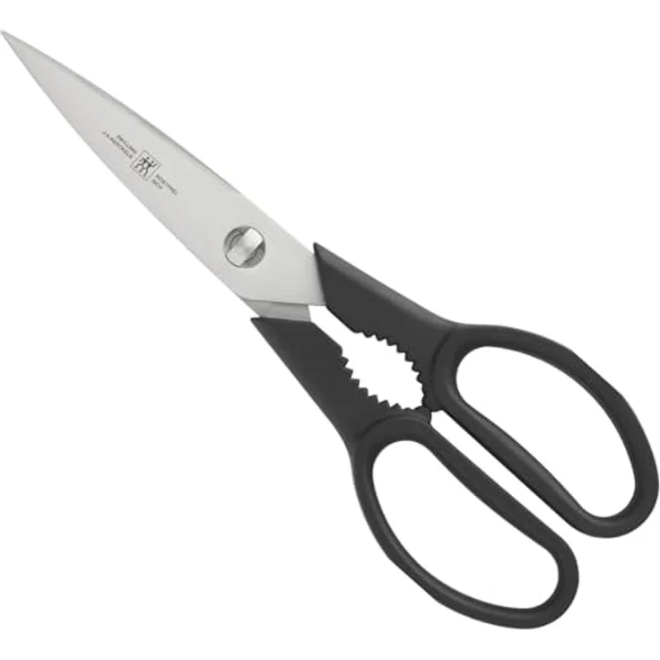 ZWILLING Twin L Vielzweckschere, Universalschere aus rostfreiem Edelstahl, 20 cm mit ergonomischen griffen und integriertem Drehverschlussöffner