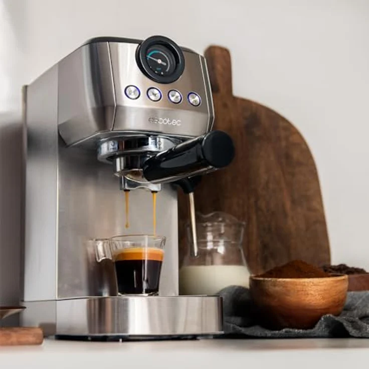 Cecotec Cafetera espresso Power Espresso 20 Steel Pro, Espressomaschine mit 20-bar-Druckpumpe, Edelstahl – Bild 6