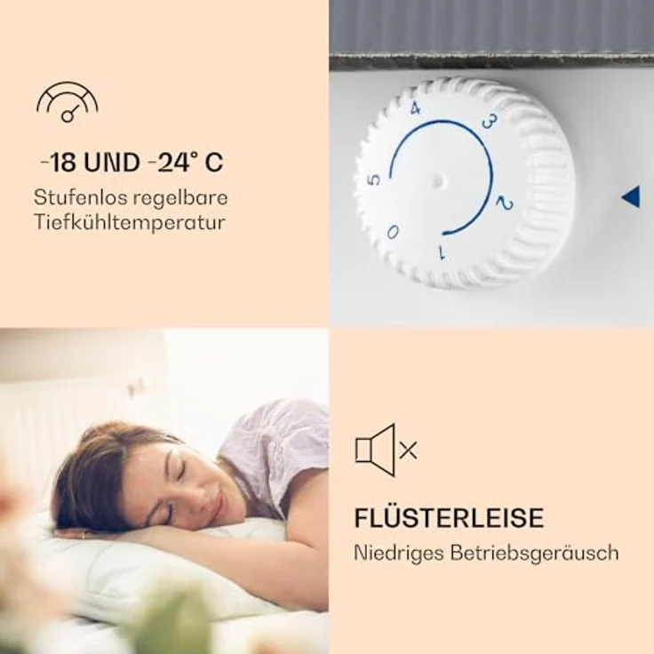 Klarstein Mini Gefrierschrank, Freistehend & Leise, 35L, Eiswürfelform, weiß - Preisvergleich – Bild 4