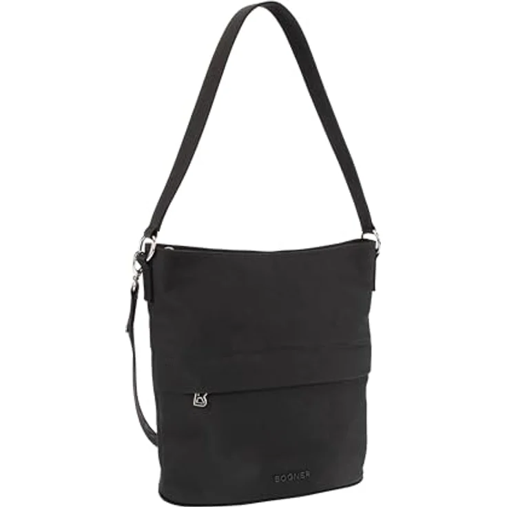 Bogner Maxon Schultertasche, 24 cm schwarz aus 100% Nylon, kompakt und stylish – Bild 2