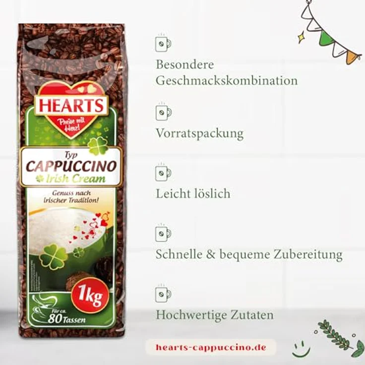 Hearts Cappuccino Irish Cream 1kg – Bild 6