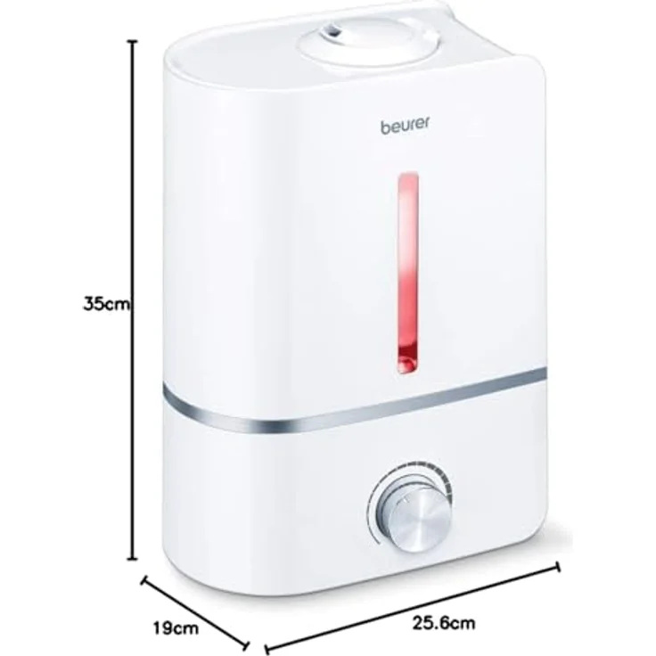 Beurer LB 45 Luftbefeuchter mit Ultraschall-Verneblung zur Raumluftbefeuchtung, mit Aromafunktion, für Räume bis 30m², leise – Bild 2