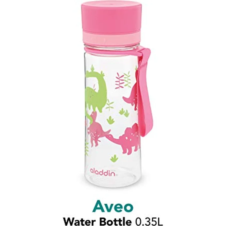 Aladdin Aveo Kinder Trinkflasche, Pink Kids Graphics, 0.43 L – Bild 2
