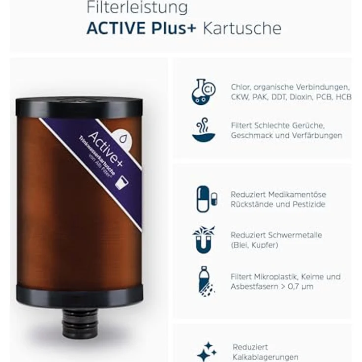 Alb Filter ActivePlus Untertisch Komplett-Set Edelstahl Natur, Wasserfilter mit plastikfreien Filterkartuschen und bester Wasserqualität – Bild 4