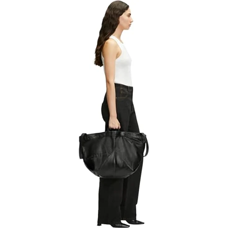 Liebeskind Berlin Shopper Elvira 2144218, Einkaufstasche aus Lammleder, schwarz – Bild 5