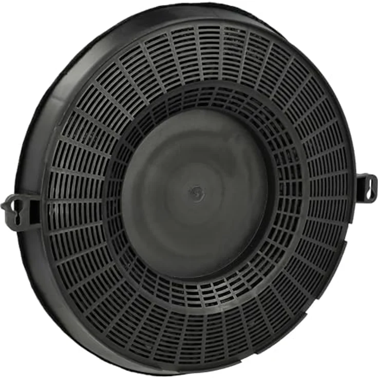 vhbw Aktivkohlefilter Ersatz für Gorenje AH023, 264308 für Dunstabzugshaube, rund, schwarz, einfacher Einbau und Wechsel – Bild 1