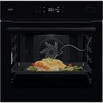 AEG NBB8S621AB Meal Assist SteamPro Backofen, 22 Funktionen, Dampfreinigung, Schwarz, MaxiKlasse Garraum