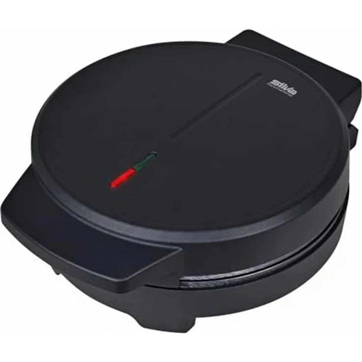 Silva-Schneider Waffelmaker WA 2001, 1000 Watt, Herzwaffeleisen für 5 Waffeln, Antihaftbeschichtung, Cool-Touch-Gehäuse, Thermostatregelung, platzsparend verstaubar, schwarz matt – Bild 1