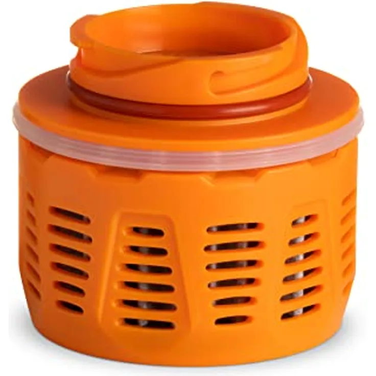 GRAYL - GeoPress Replacement Kartusche Wasserfilterflasche Ersatzfilter, Orange - kompatibel mit One-Way-Valve