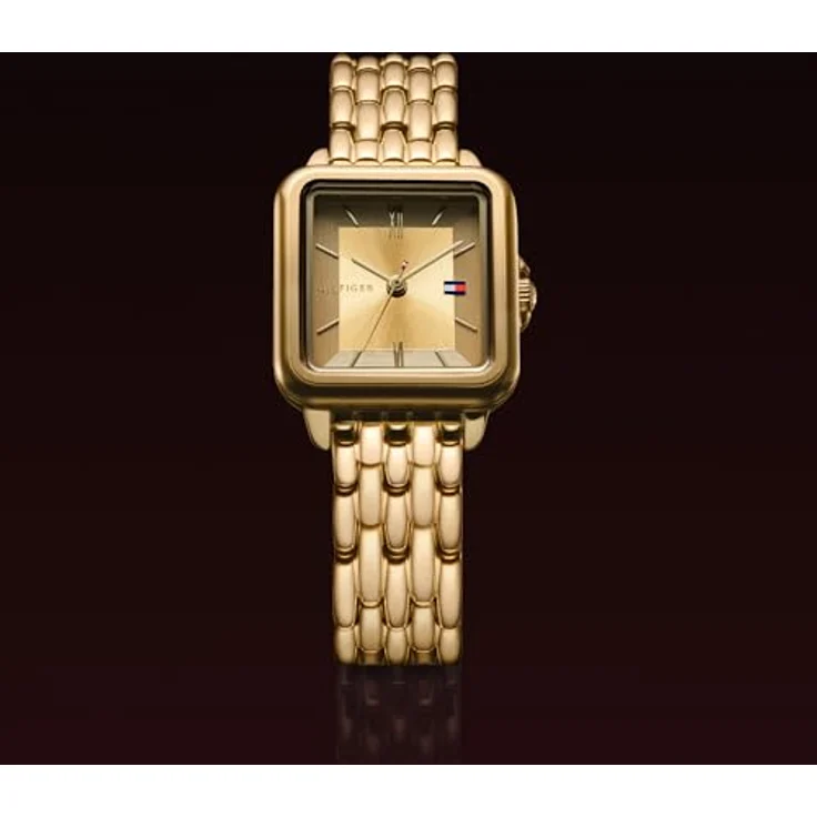 Tommy Hilfiger Quarzuhr MIA 1782832, elegante Damenuhr mit goldfarbenem Edelstahlarmband und analoger Anzeige – Bild 5