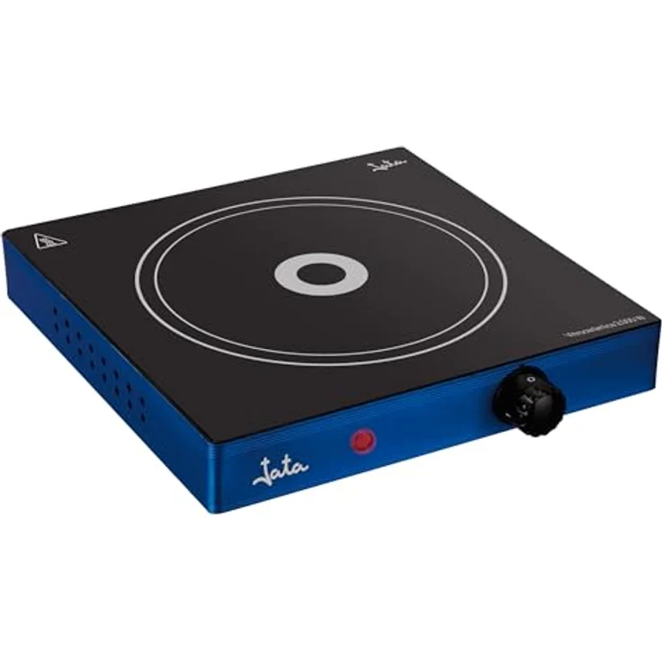 JATA Induktionskochplatte V140, Arbeitsplatte Keramik, Vitrotek, 1 Zone(n), schwarz, blau – Bild 2