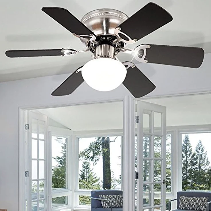 Globo Ugo Deckenventilator, 50 Watt, 76 cm Durchmesser, 1XE27 60W – Bild 6