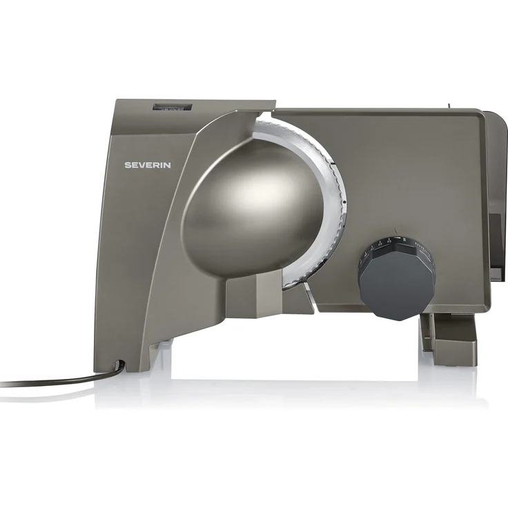 Severin AS 3918, Elektro Allesschneider, 130 W Leistung, metallisch, 17 cm Schnittfläche