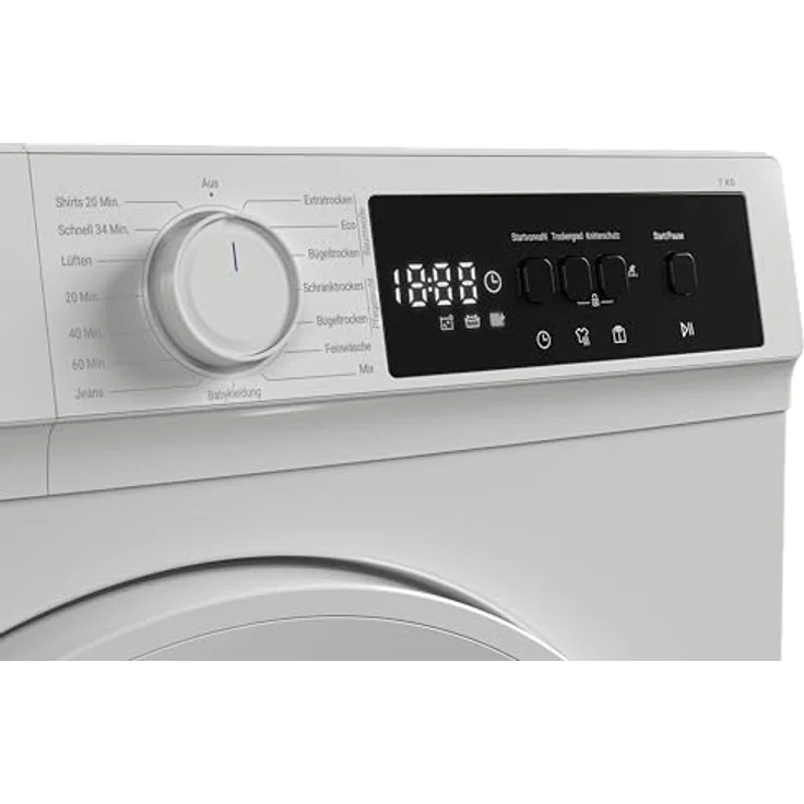 Daewoo TD-BR7GP0WD0-DE Wäschetrockner, 7 kg, Energieeffizienzklasse D, 15 Trockenprogramme inkl. 20-Minuten-Schnelltrockenprogramm, Weiß – Bild 5