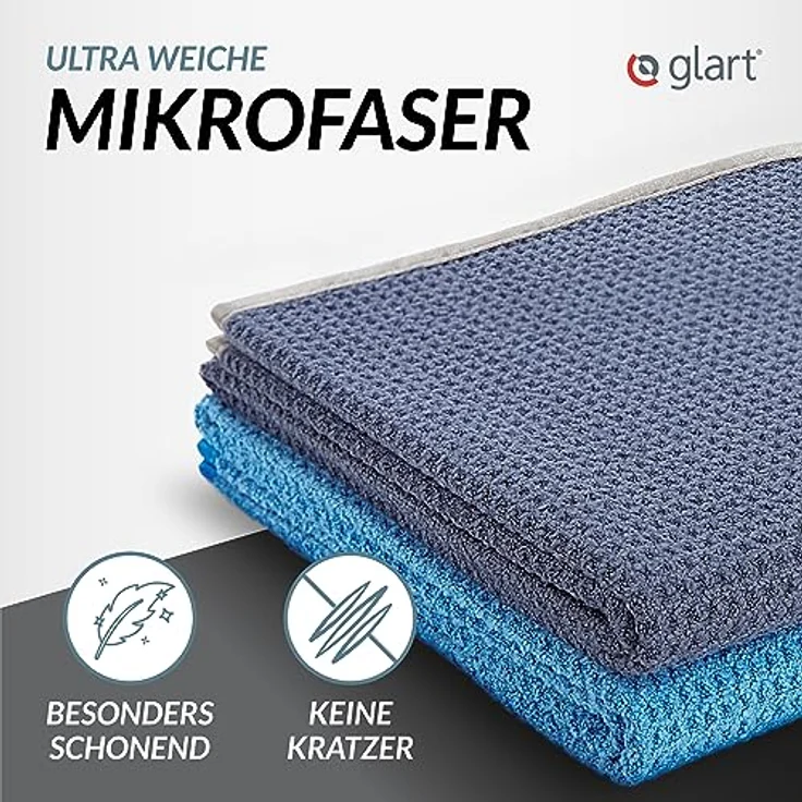 Geschirrtücher Trockentuch 70x50 cm, Microfasertuch Waffeltuch, saugstarke Trockentücher für Glas, Küche, Geschirr, Bad – Bild 3