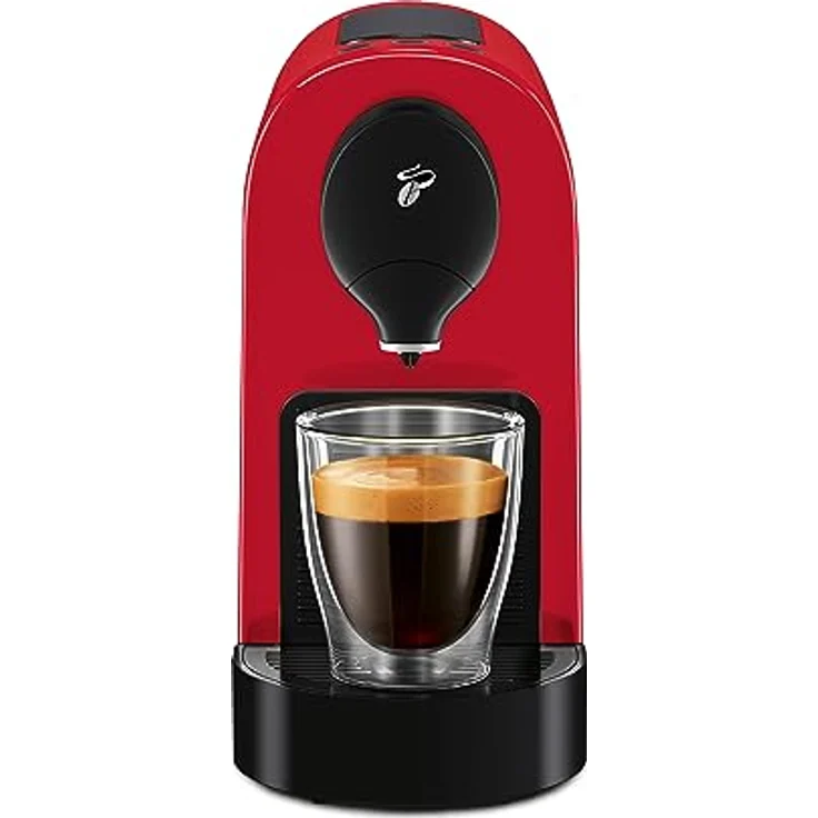 Tchibo Cafissimo „Pure plus“ Kapselmaschine, Drei-Druck-Brühsystem für Caffè Crema, Kaffee und Espresso, kompakte Bauweise in Rot – Bild 2